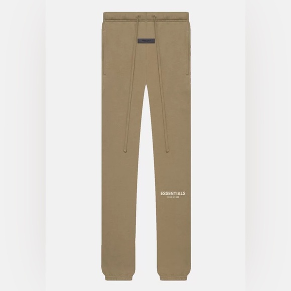 NWT Men’s Size Medium (29” Waist) Fear Of God Essentials Jogger Pants In Brown - Picture 1 of 11